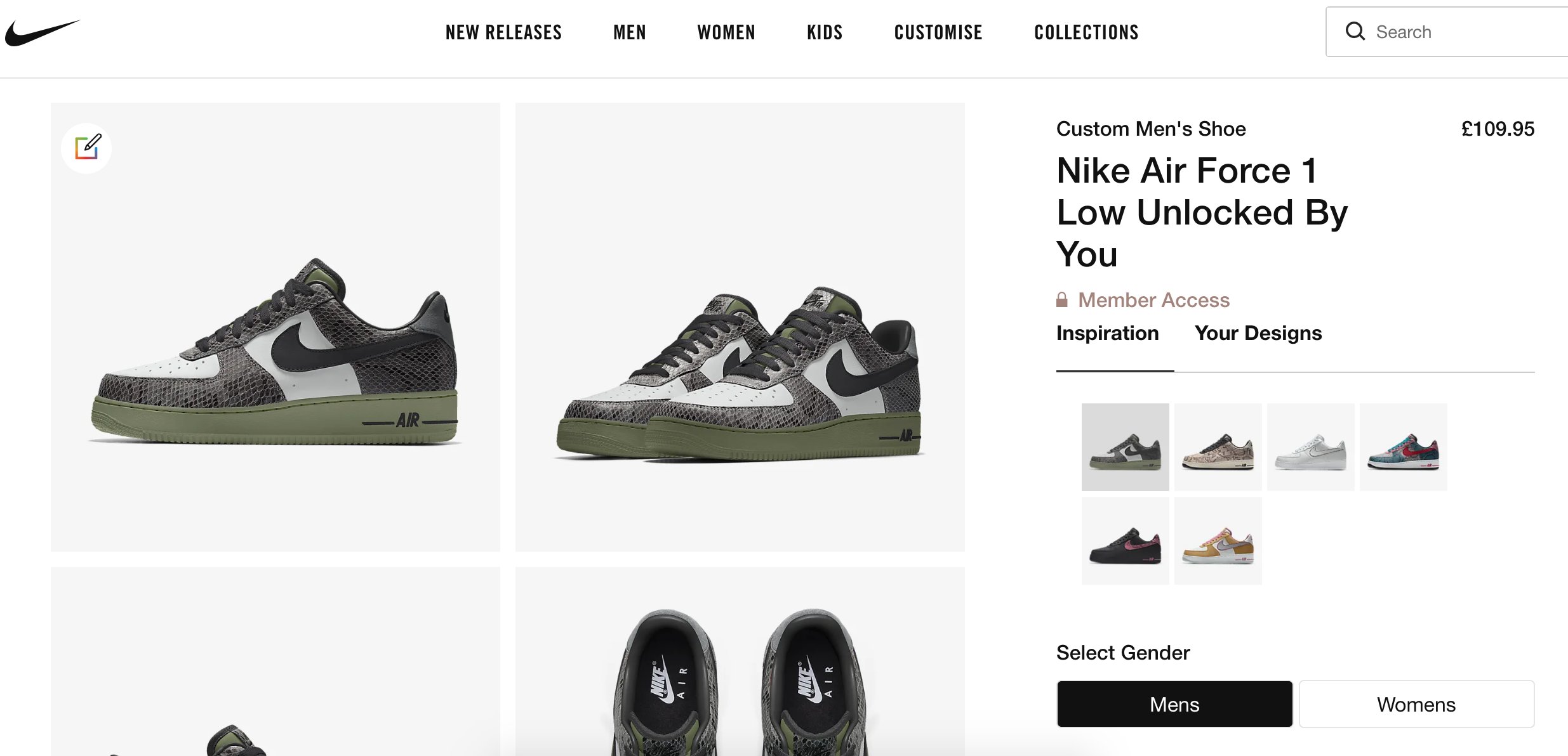 The Sole Restocks on X The Nike Air Force 1 Unlocked By You is back at Nike Link https t YBBoQVt7x0 Sold out fast last night https t POuSpQRmxw X