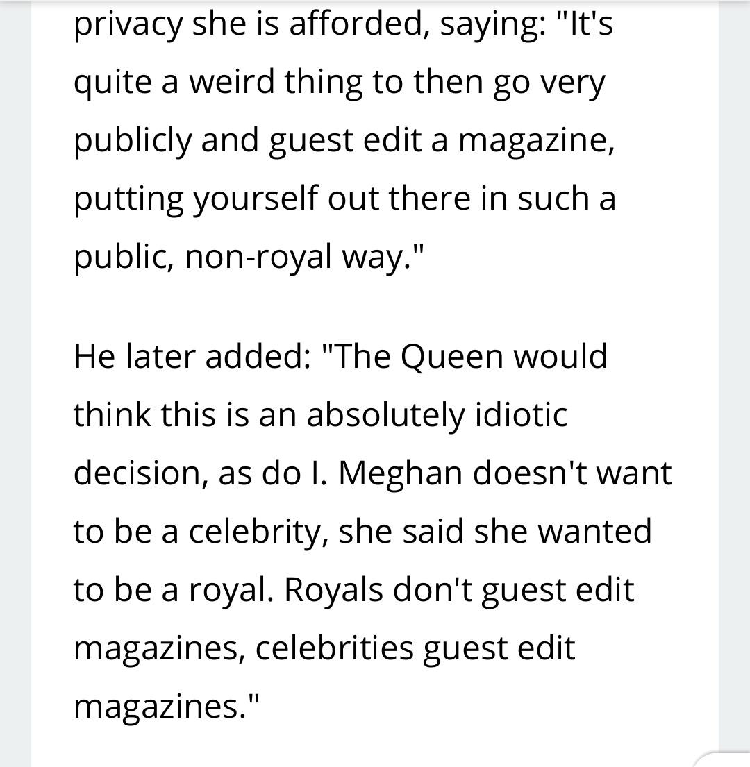 Exhibit 9:  #EditorGateBoth Kate & Meghan did some guest editing. Kate's at Huffington Post is described as adding to her skills set. Meghan is slated by The Sun, The Sun's Dan Wooton on Lorraine, the Telegraph & Jan Moir in D Mail. What about Prince Charles editing Country Life?