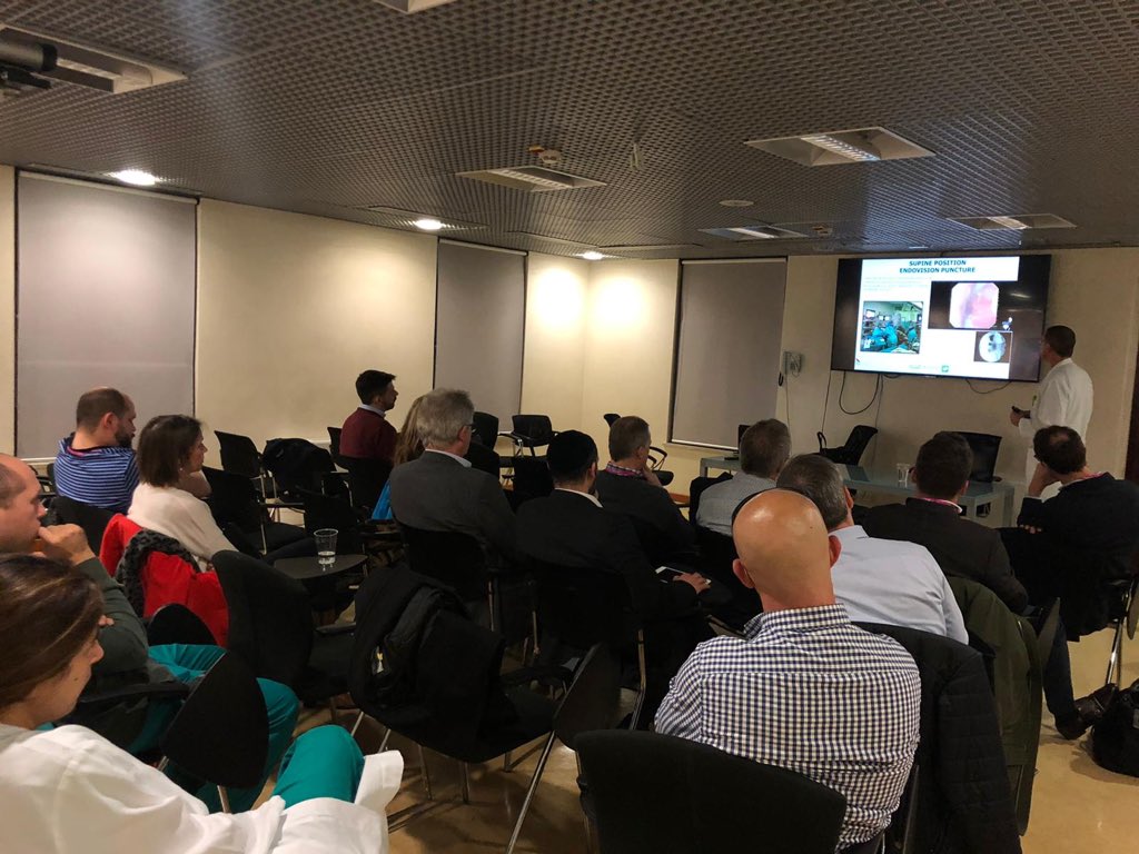 GuidoGiusti's tweet photo. 168th #ETCE event supported by @OlympusUrology with docs from 🇵🇱 🇨🇭 🇧🇪 🇩🇪 🇦🇹 &amp; 🇮🇱... everybody motivated to embrace #supinePCNL ... another good step ahead in #pronexit ! Great case presentation by my fellow @yeowyy already a Tv star!! Always proud of my entire team! https://t.co/HG92JmWaPL