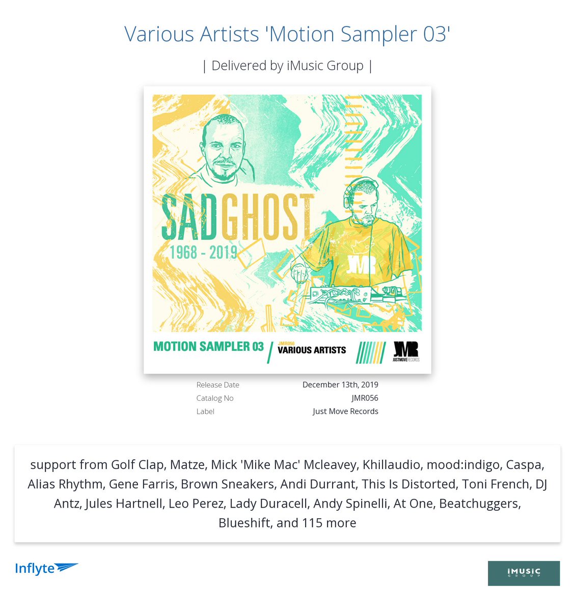 Cheers @rissagarcianyc for the review "Excellent! really dig lots of the tracks here.deep n lush as always from JMR"