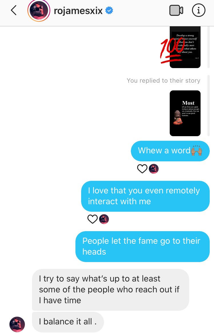 prettylilfear2u's tweet photo. When you just have a casual convo with Ro James;he’s solid💪🏽 https://t.co/WtnZ1XgUKm