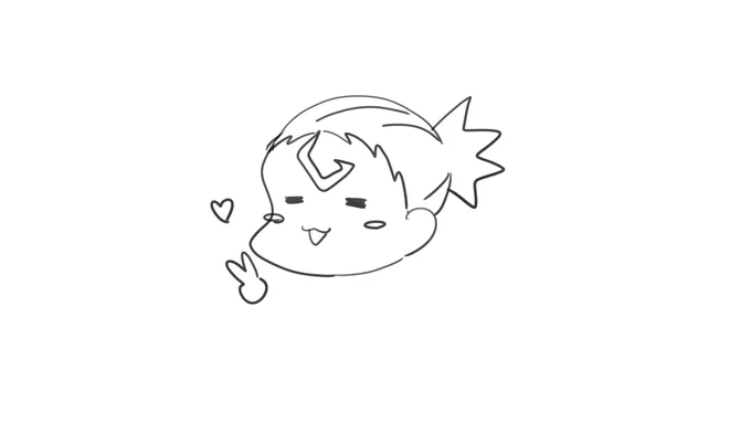 8:義務教育時代、一時期そこかしこに描いていたキャラをうろ覚えで描いてみました。
名前は「ますださん」です。由来は不明です。 