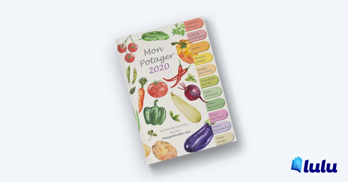 Découvrez quelque chose de très util cette année : 

« Cahier de Jardin 2020 » par Nicolas Larzillière

Ce cahier de jardin contient 49 fiches pratiques structurées que le jardinier va pouvoir remplir au fur et à mesure de la saison pour mieux s'organiser au potager.