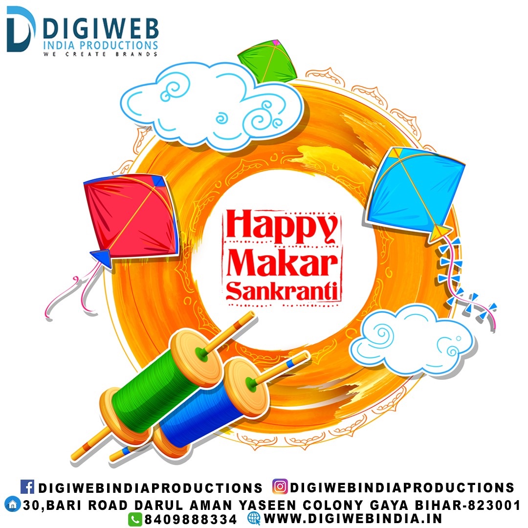 DigiwebIndia's tweet image. May the rising sun on Makar Sankranti fills your life with abundant joy and prosperity. Wishing you all a very Happy #Makar #Sankranti from #Digiweb #India #Productions.