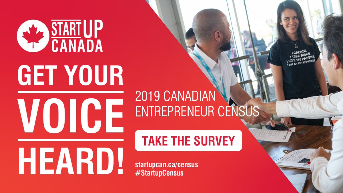 Startup_YVR's tweet photo. Attention #Entrepreneurs! This is the last week to fill out the @Startup_Canada #StartupCensus and pave the way forward for #futurepreneurs in Canada https://t.co/lVgWtOQ6XH https://t.co/Q2wjbkHMzJ