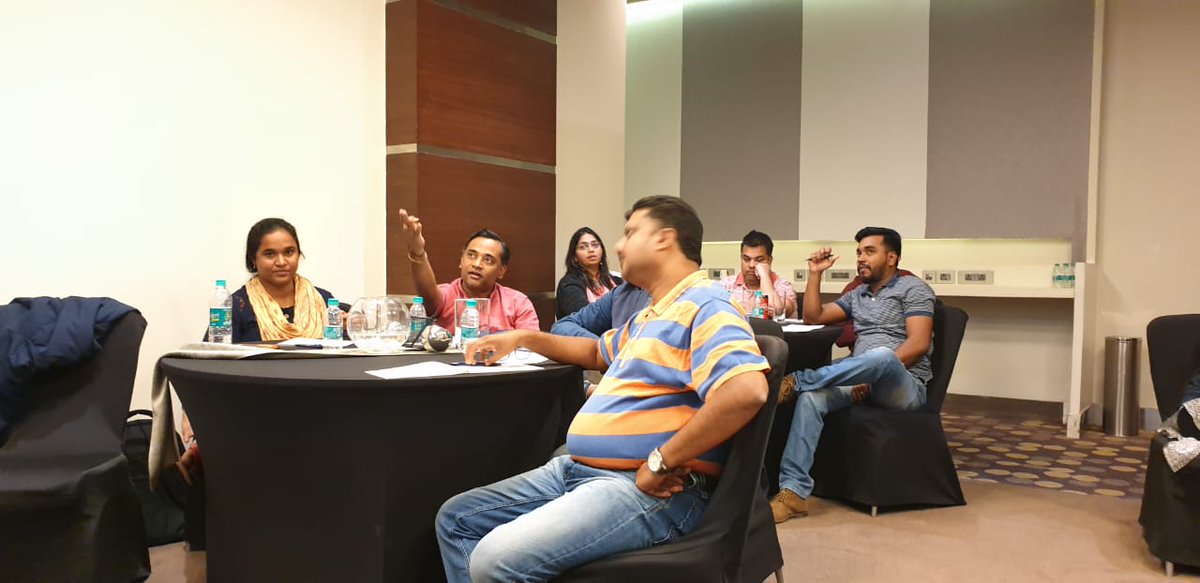 agilemania's tweet photo. Learning Scrum in the team is fun too. We had a great time hosting a fun, interactive #PSMTraining by Preeth Pandalay in #bangalore this weekend with the super cool #ITS folks.
@Scrumdotorg @naveenhome @sumeet_madan #Scrumtraining #Scrum #agiletraining #scrummaster #PSMtraining https://t.co/7QOe9EAqNh