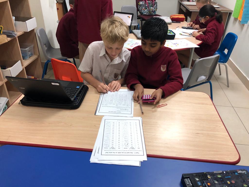 VHPS_Inclusion's tweet photo. Lots of collaborative learning going on in Ms Jane’s year 5 Maths focus group. Well done guys. #seriousaboutlearning
#britishschooldubai https://t.co/7XVJbg1pOf