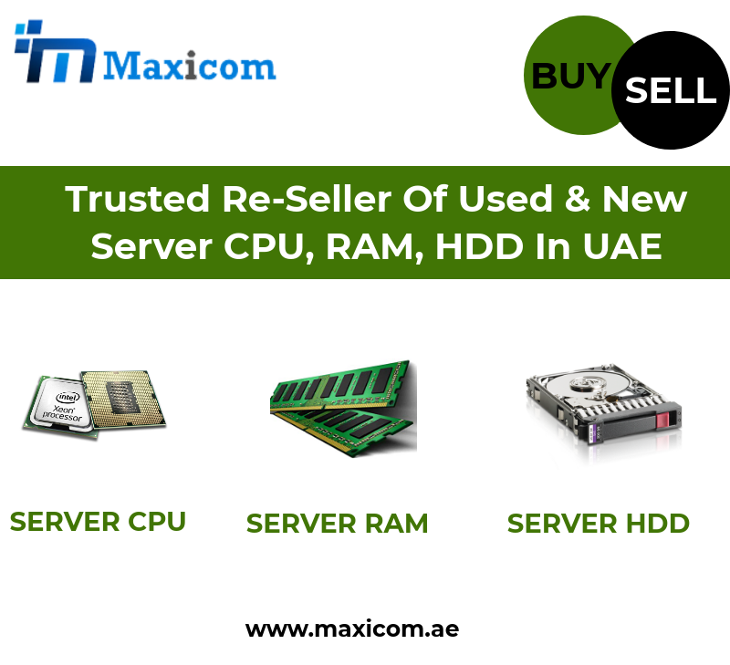 maxicomuae's tweet image. Trusted Reseller of Used & New Server CPUs, RAM, HDD in UAE.
#Serverparts, #ServerComponent, #Memory, #HDD, #Processors, #CPUs, #Serverspareparts, #ITReseller, #UsedServers, #Servers