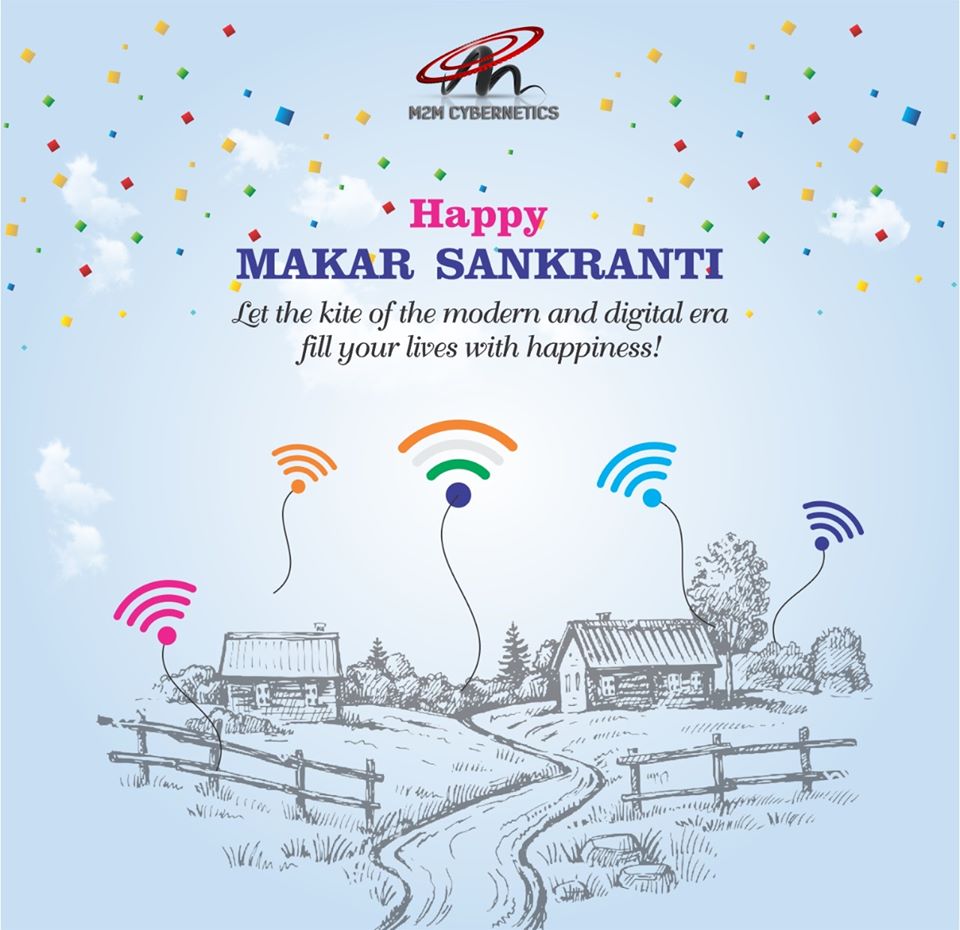 M2mCybernetics's tweet photo. Wishing a very #HappyMakarSankranti to all!
#MakarSankranti #M2MCybernetics #DigitalIndia #SmartIndia #MadeinIndia #GrowthofIndia https://t.co/5VC4LvT0CV