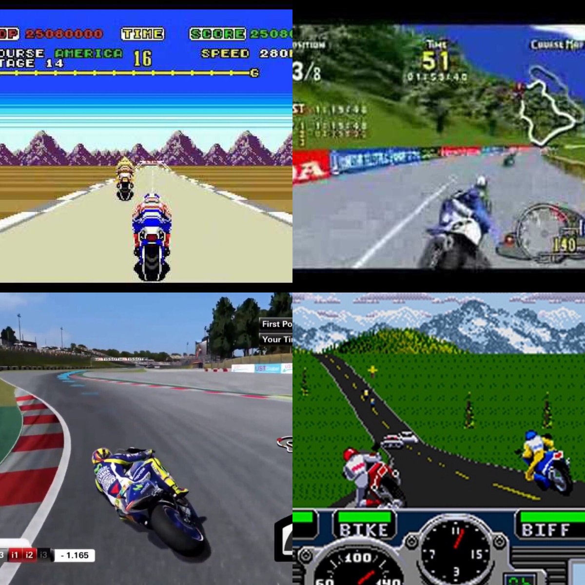 It’s Chooseday and time to pick your bike game. What’s your choice from today’s selection? Get on your bike #superhangon #manxtt #motogp #roadrash #motorbikes #retrogaming #chooseday