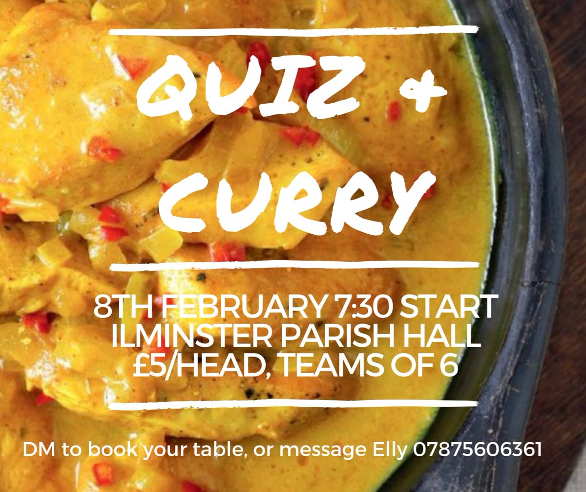 HarlequinCC1972's tweet photo. It's our Quiz &amp; Curry evening on the 8th Feb! Let us know if you would like to enter a team! It's always a great night! 🎭🍛✅ https://t.co/qkVBXt0QvN