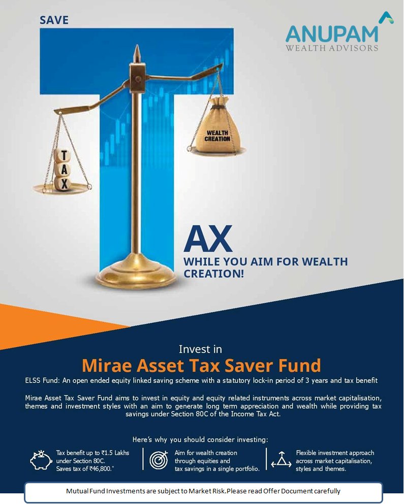 AnupamWealth's tweet photo. Give Your Investment the Double Benefit of Tax Saving &amp; Wealth Creation... https://t.co/TnPrRsNh8U