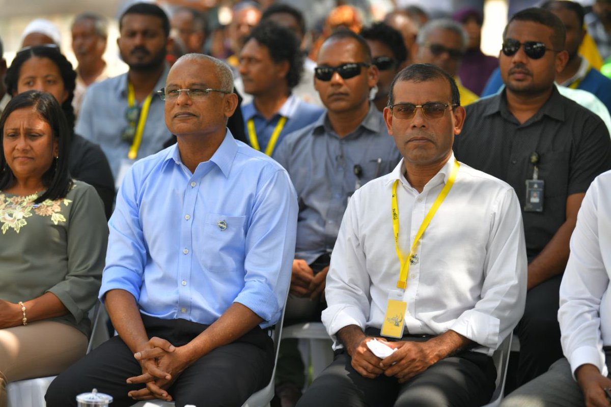 presidencymv's tweet photo. President @ibusolih attends Blue Prosperity Coalition event 

The 26-day expedition by blue prosperity coalition and marine scientists from the #Maldives commences today at HDH. Neykurendhoo 
#KanduFalhuDhiraasaa #NooRaajje https://t.co/lMHa24l5g2