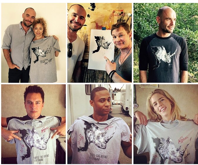 I have to also mention Sir  @PaulBlackthorne ‘s campaigns. In 2015, his “Poach Eggs, Not Elephants” raised more than 60,000$ for the Air Shepherd Initiative, while his 2016 “Save The Rhinos” campaign raised 21,884$ for Save The Rhinos Vietnam.