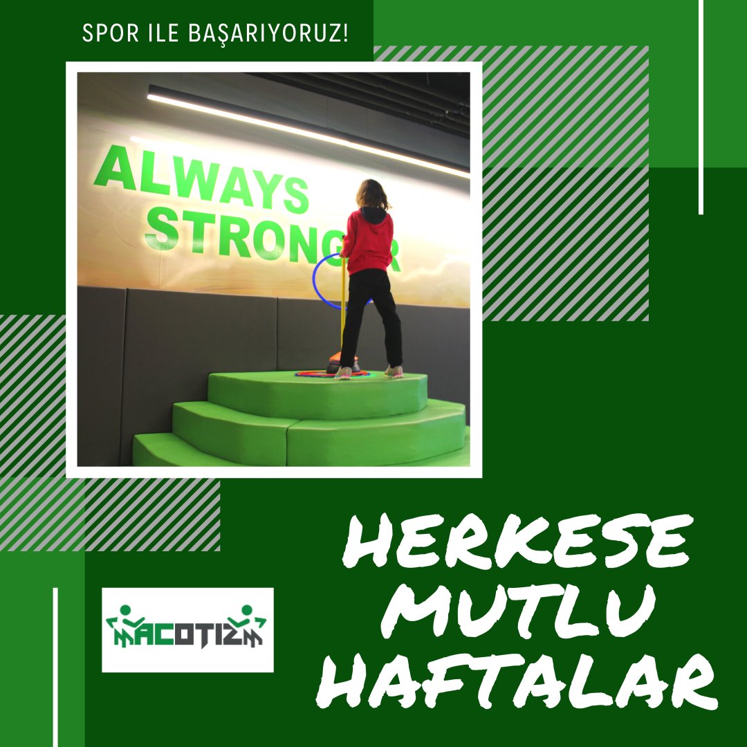Herkese Mutlu,Sağlıklı,Bol Sporlu Haftalar Dileriz😊
İnternet sitemizi ziyaret için👉🏻macotizm.com
.
İletişim Numaramız☎0850 255 22 33
.
WhatsApp Destek Hattımız📲0537 369 05 03
#otizm #farkındalık #14Ocak #Spor