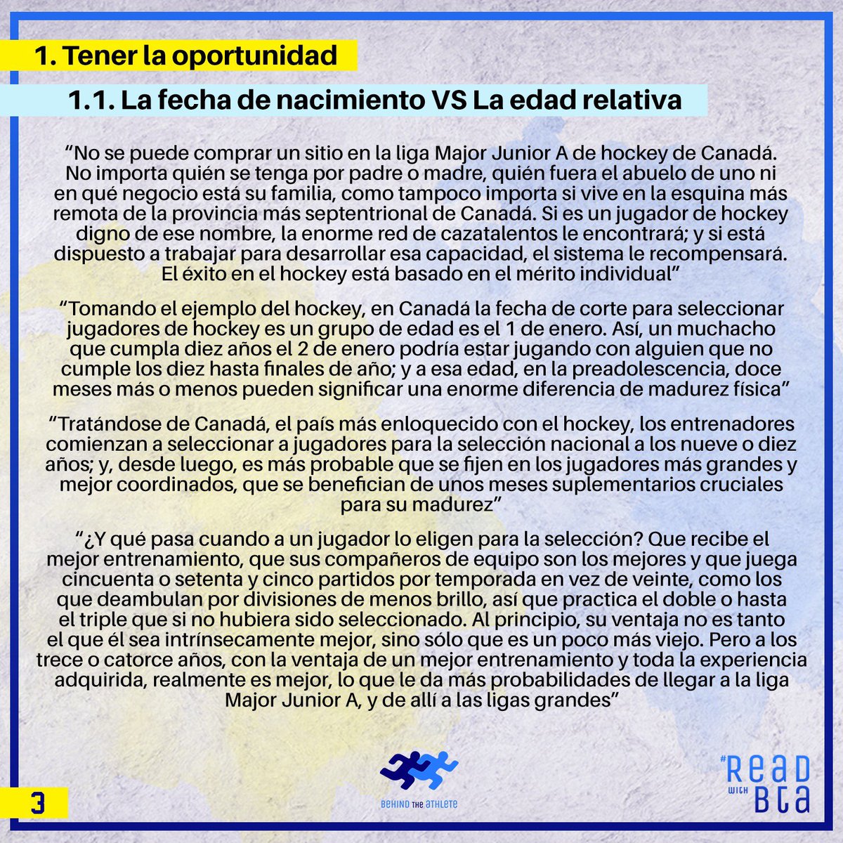 BehindAthlete's tweet photo. 🗨 #MrBoostBTA: "Nos adentramos en el mundo de los fuera de série. ¿Por qué tienen éxito? ¿Qué les diferencia? ¿Qué influye?" 

#Outliers #MalcolmGladwell #ReadWithBTA #BTA https://t.co/i9TCapH2Qv