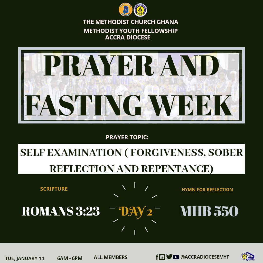 accdiocesemyf's tweet image. For all have sinned and fall short of the glory of God(Romans 3:23). Pray for forgiveness of sinners and ask for a closer walk with God.  #Pray! 

#PrayerAndFastingWeek
 #AccraDioceseMYFMedia&amp;amp;ITTeam
#AccraDioceseMYF