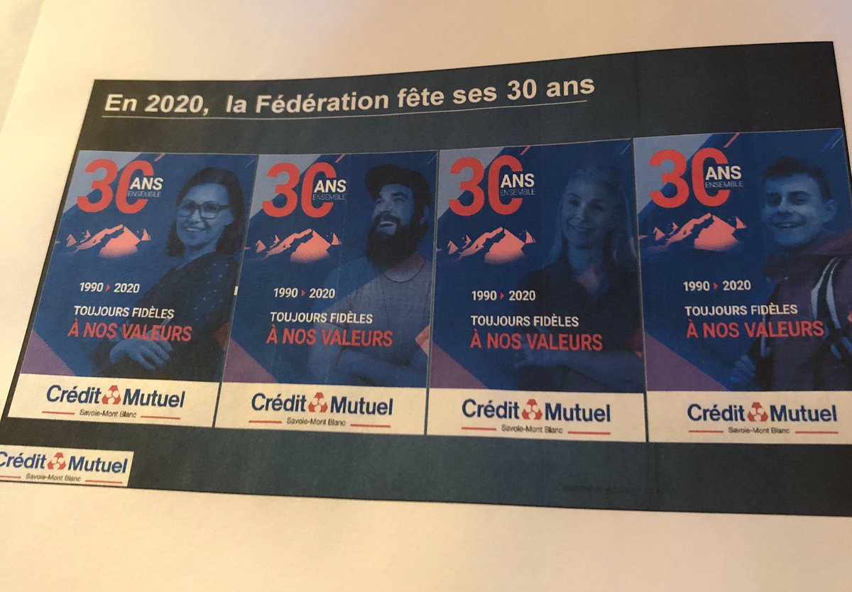 8montblanc's tweet photo. En 2020 le @CreditMutuel Savoie Mont Blanc fête ses 30 ans avec une nouvelle de campagne de communication réalisée par l’agence annécienne @Signature_RP https://t.co/HATeScgfeT