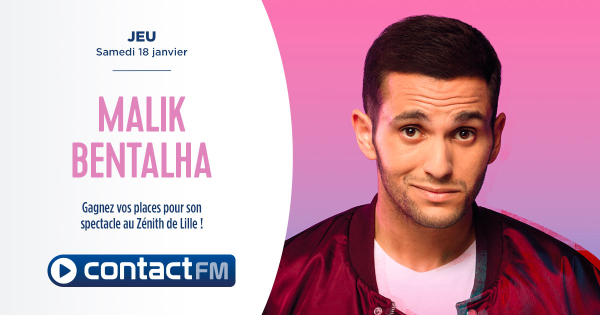 RadioContactFM's tweet photo. [JEU - LILLE]

Malik Bentalha sera prochainement au Zénith de Lille... et Contact FM vous offre vos places 🎫

🎉 Jouez avec Tristan de 16h à 20h dans #LeGrandDrive sur Contact FM 📲 https://t.co/uPVx1QhSRh