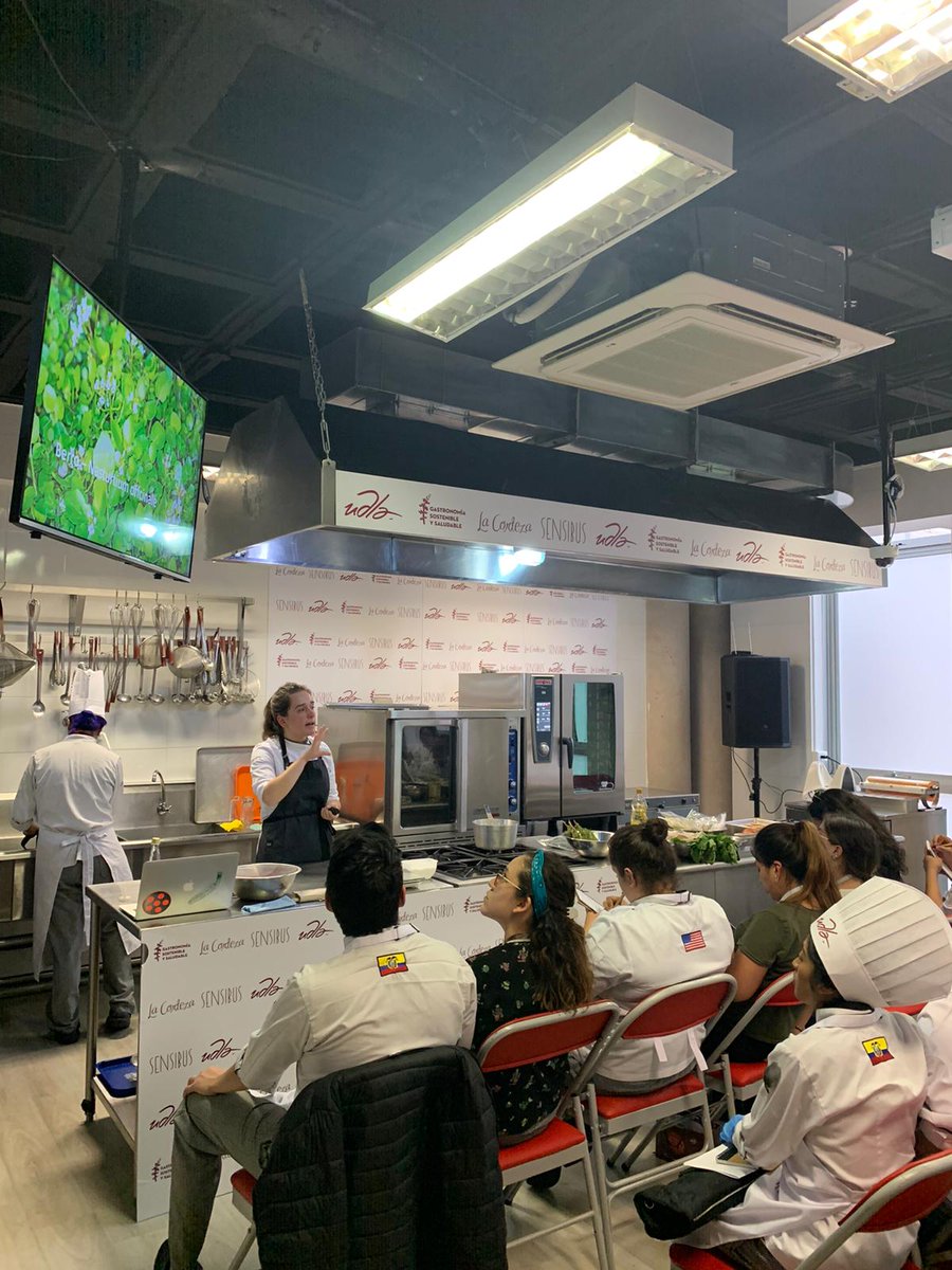 bculinary's tweet image. La investigadora de BCulinaryLAB @NovalBlanca ofrece un taller monográfico sobre #plantassilvestres en el encuentro gastronómico #LatitudCero2020 de Ecuador. #EmpoderamientoMujer