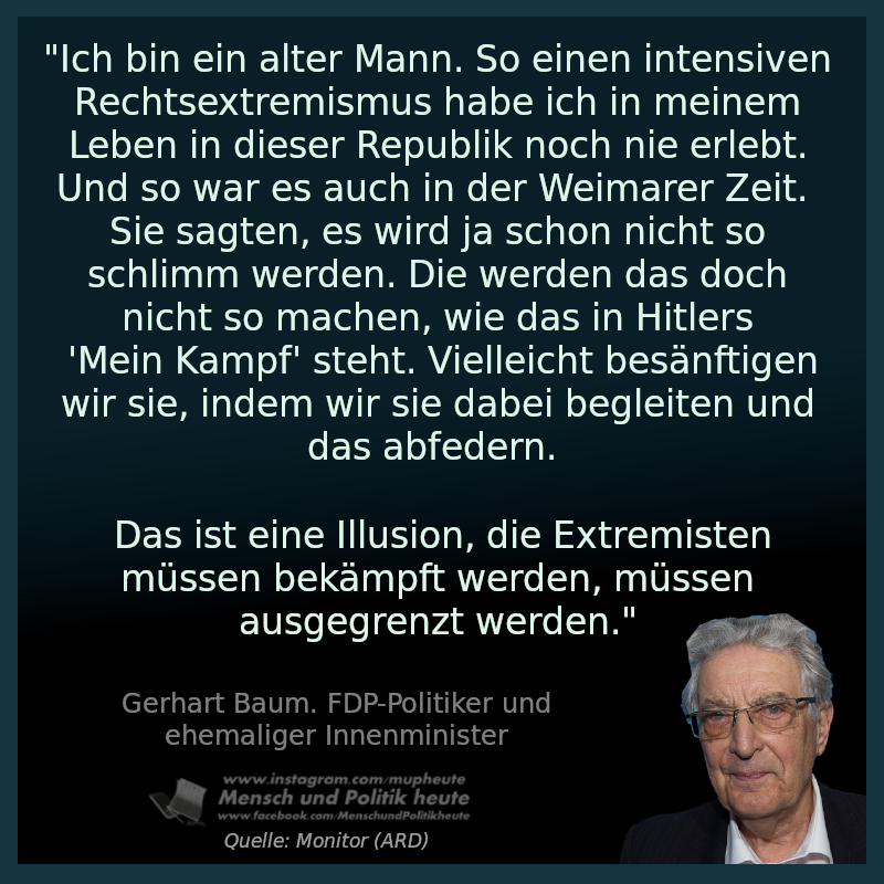 Rolf F On Twitter Gerhart Baum Da Hat Er Wohl Recht