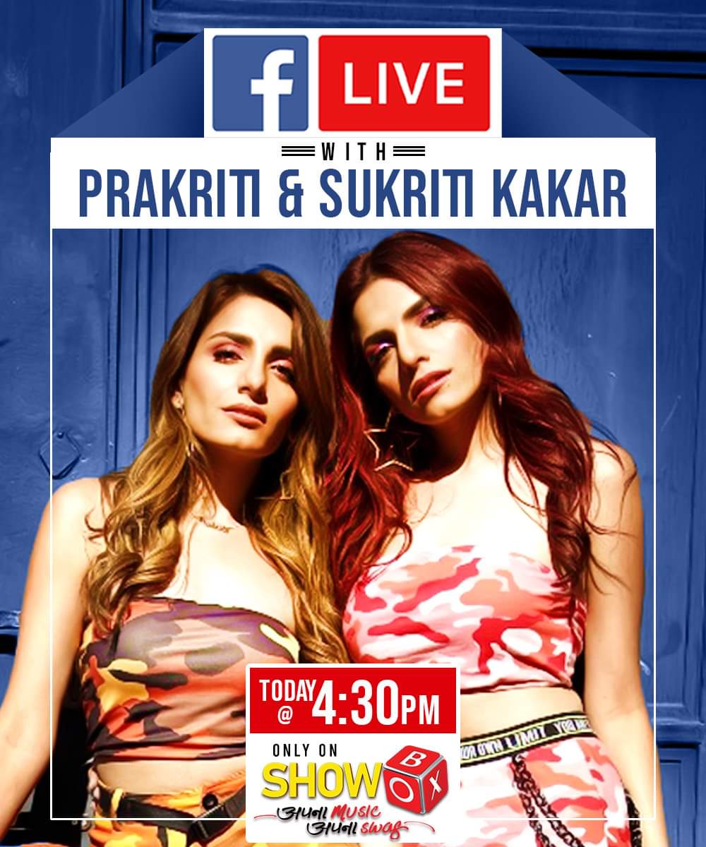 p22c's tweet photo. Super excited to hv very talented stunning Praakriti &amp; Sukriti Kakar at ShowBox Music TV Channel, for their latest track "Kehndi Haan Kehndi Naa". Do tune in at 4:30 PM to catch them live here on Showbox official Facebook &amp; Instagram.
Rajiee M SHINDE #prakritikakar #sukritikakar https://t.co/lIb8C7w3PF