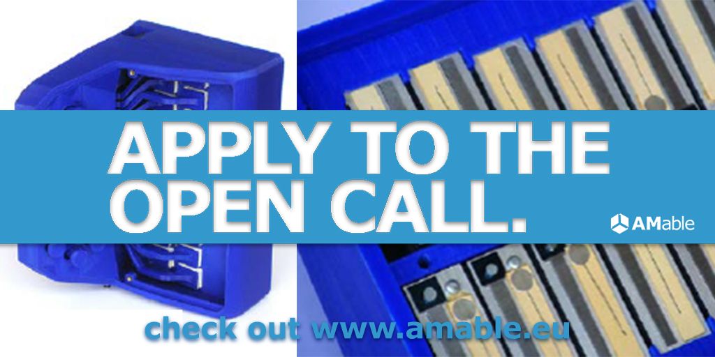 amable_eu's tweet photo. Do you have a business challenge that can be solved with #AdditiveManufacturing? Does your ambition involve practical application of #AM technology? Submit your ideas and apply funding  https://t.co/npFBXgsGSp supported by @I4MS_Europe @EFFRA_Live @DigIndEU @Photonics21 https://t.co/PFZaF9sglT