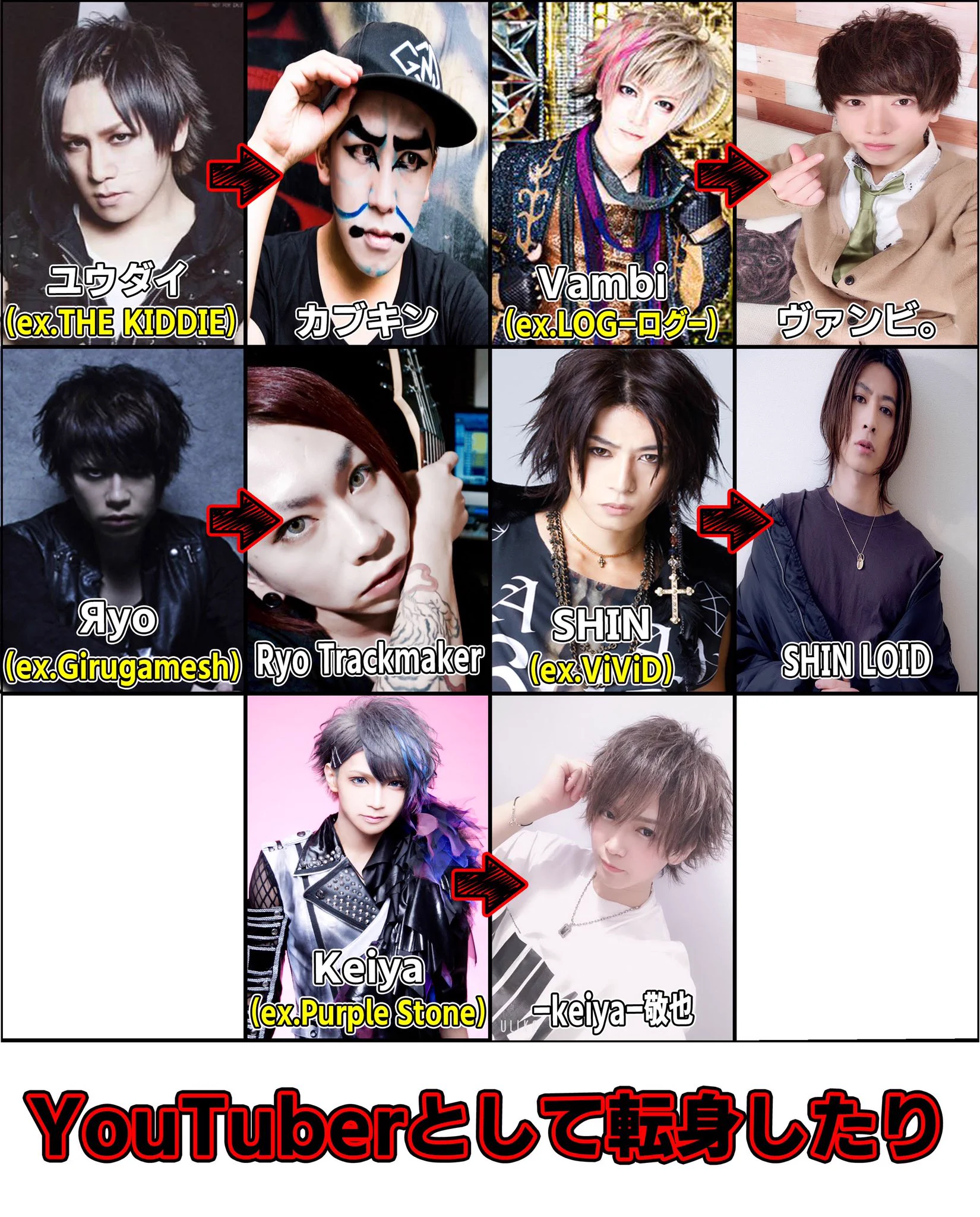 バンドマンは多才な人が多い？色々な方面で活躍しているのが解る一覧表です