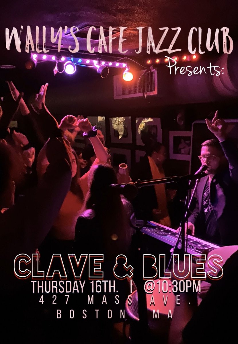 claveandblues's tweet photo. This Thursday night will be our last performance @wallyscafejazzclub in January. Come on over, say hello, and enjoy the show.

#claveandbluesshow https://t.co/tXBbGqVMiW