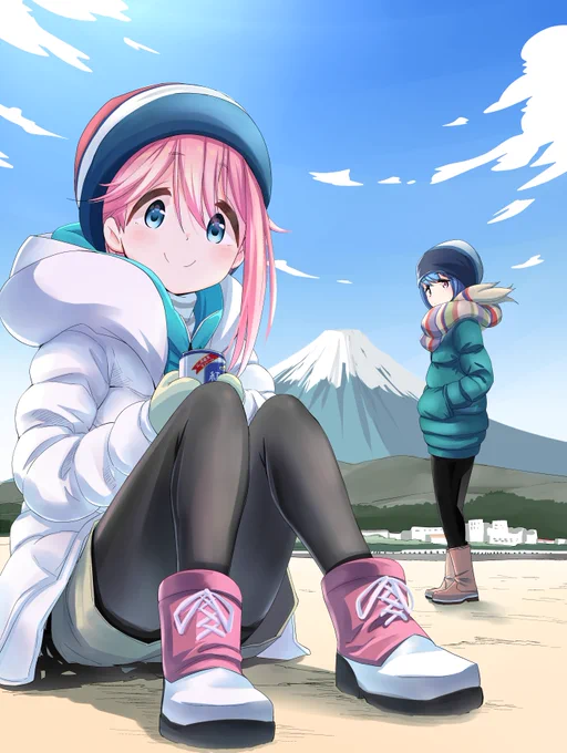 ちょい遅いけど、9巻記念です。

#ゆるキャンΔ 
#各務原なでしこ 
#志摩リン 