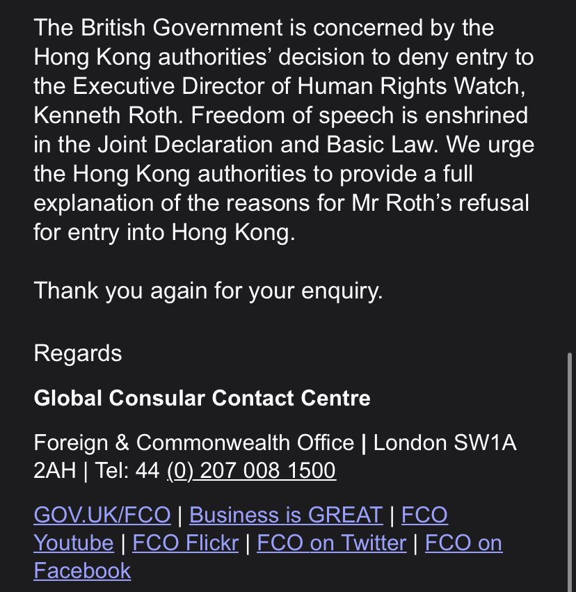 ezracheungtoto's tweet image. #BREAKING: UK Foreign Office has confirmed that its Consulate General in Hong Kong invited the police to make arrests and disperse the crowd having mustered outside the consulate on Jan 11. One 15-year-old girl was arrested then for criminal damage. #HongKongProtests #antiELAB