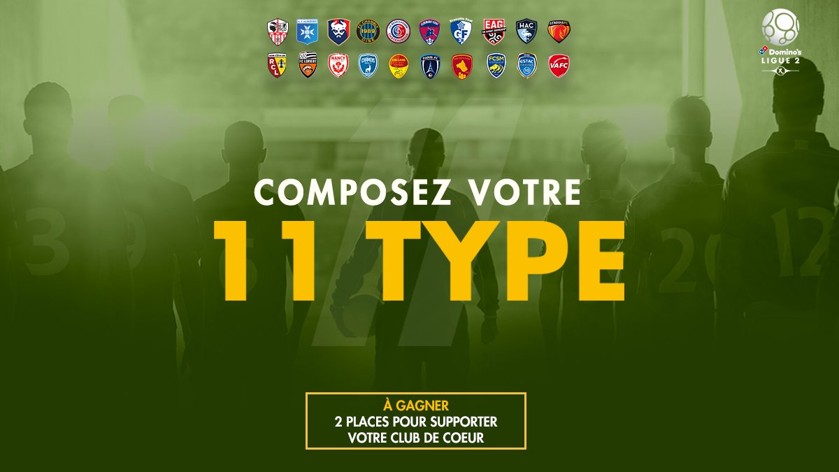 Ligue2BKT's tweet photo. ✍️ Après un #11TypeFans de mi-saison où vous étiez des milliers à voter, on enchaîne avec la première équipe type de l'année 2020 🔁
Et comme d'habitude, il nous faut 👇 :
🧤 1 gardien
💪 4 défenseurs
👟 3 milieux
⚽️ 3 attaquants
📝 C'est à vous ➡ https://t.co/oYbJFXy1h9 https://t.co/ummqZY3nTx