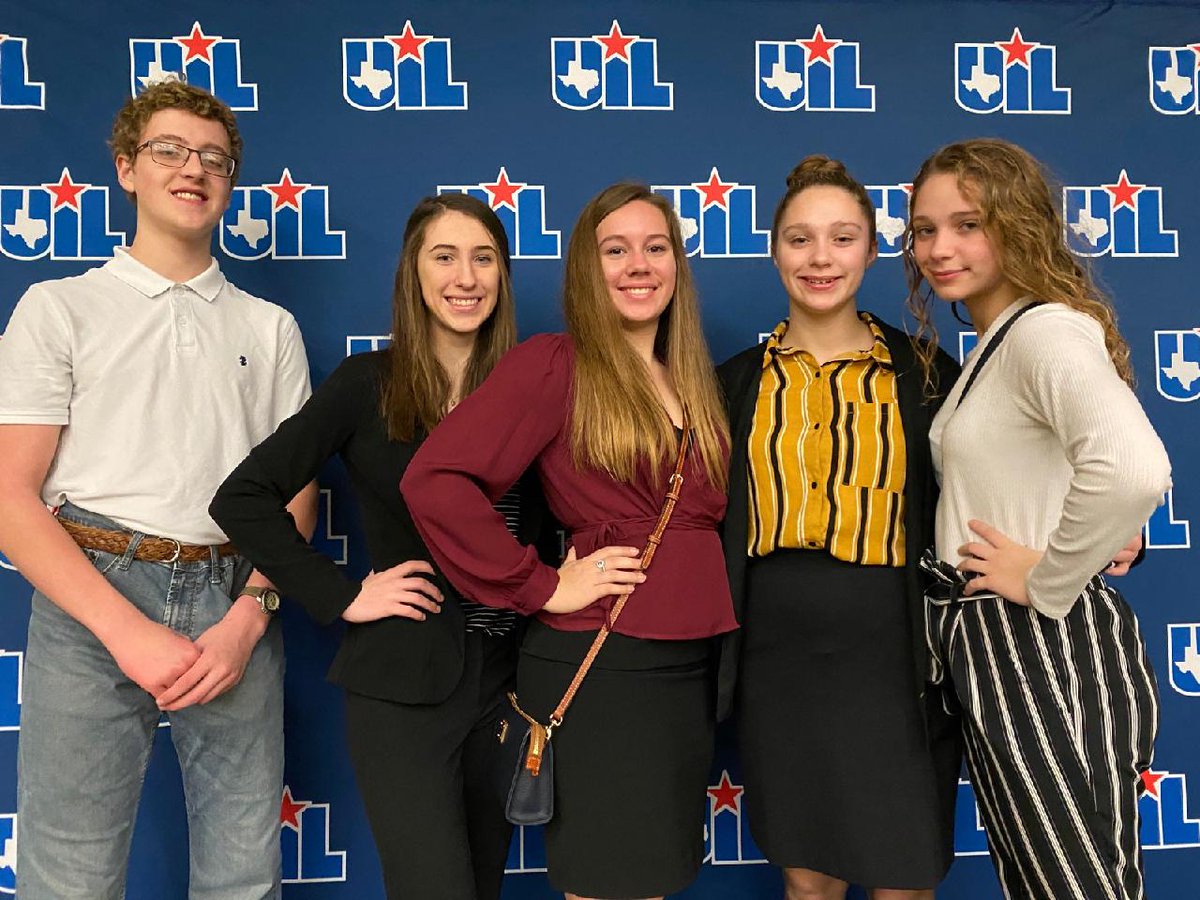 acisdjournalism's tweet photo. Good luck to freshman Candace Taggart as she competes today at state UIL Congressional Debate at the University of Texas. The debate team is accompanying her. https://t.co/eZR7rJA8tA