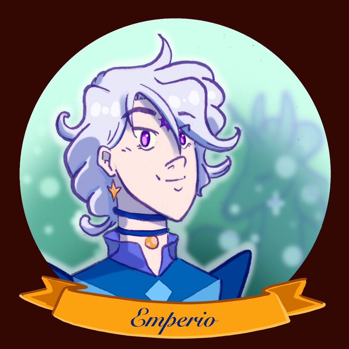 bearoncoffee's tweet photo. This is Emperio, our "Human" Sorceror who has a mythical, one-horned secret! My husband's character likes long lonely walks in the forest and hates red bulls! https://t.co/gQfUzYoO8a