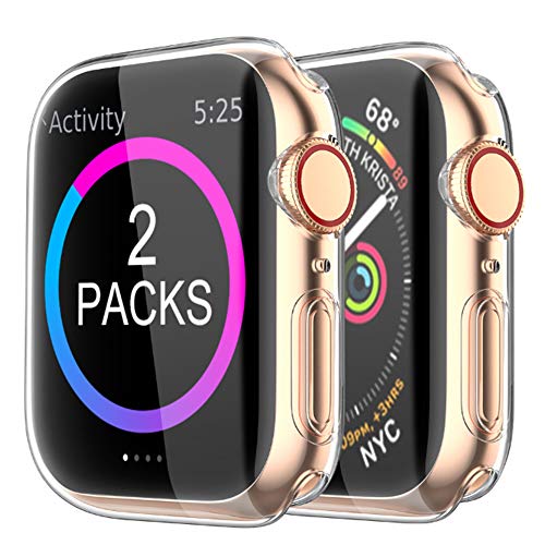 AllWearTech's tweet image. is.gd/VNIeFL - BRG Case Compatible with Apple Watch Screen Protector Series 5 Series 4 40mm,2 Pack iWatch Series 5 4 Soft TPU HD Clear Ultra-Thin Overall Protective Cover Case