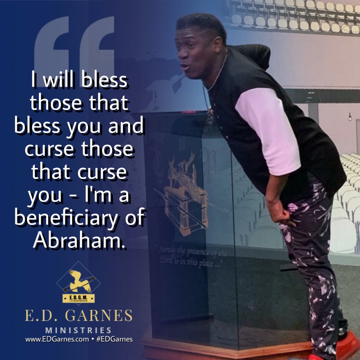 bishopedgarnes's tweet photo. I will bless those that bless you and curse those that curse you - I'm a beneficiary of Abraham. #EDGarnes
#TuesdayMotivation #TuesdayVibes #TuesdayThoughts #TOPraise #Leadership #LeadershipMatters #Love #Faith #Kingdom #BeBlessed #JesusIsKing #God #bless #blessings #blessed🙏 https://t.co/3PMKNAlBKz