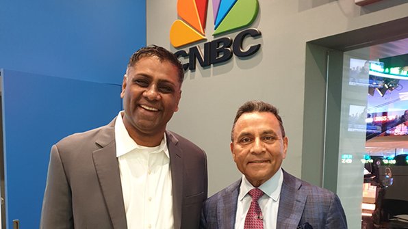 We were into the TV studios in Singapore first thing this morning after securing an interview for Dinesh C Paliwal of <a href="/Harman/">HARMAN</a> (right) on Squawk Box Asia. It was great to share the occasion with clients Ramesh Jayaraman and Ramachandran RV. Thanks for having us <a href="/CNBC/">CNBC</a>!