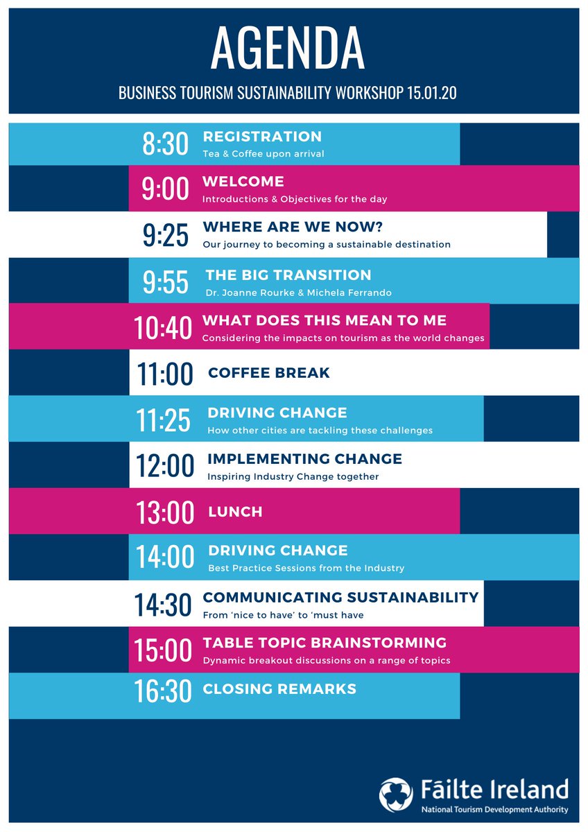 CaitrionaDoran3's tweet photo. Excited for the @Failte_Ireland Business Tourism Sustainability Workshop tomorrow with @DublinMeetings and @MeetInIreland #MakeItGreen #Sustainability #ActNow #MakeItIreland #MakeItDublin #ClimateChange https://t.co/T2PAxwHkPS