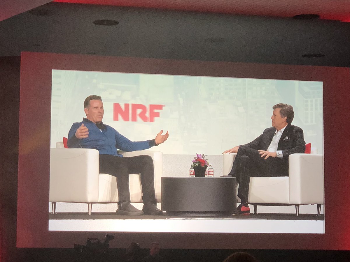 Our Brand is targeting a mindset, not a demographic. The focused performer. Our stores represent that mindset from the moment you walk in the store Kevin Plank CEO <a href="/UnderArmour/">Under Armour</a> #NRF2020 #sapretail