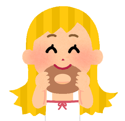 توییتر ちくわ 物語シリーズ در توییتر ドーナツを食べる女の子 美味しそうにドーナツを食べている女の子のイラストです 元ネタはリプ参照 T Co Fcvdxsanz0