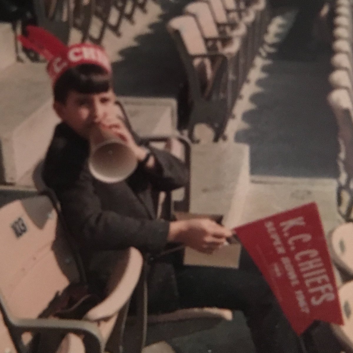 DrjSportPsych's tweet photo. Me at Super Bowl 1!!! I’m ready to see the Chiefs in #54!!! Go Chiefs!!! https://t.co/580JflZ0Jz