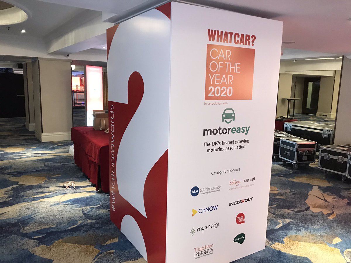 Great excitement here at the Grosvenor House Hotel for the much awaited What Car Awards 2020 #WhatCarAwards #parklane @insitegraphics