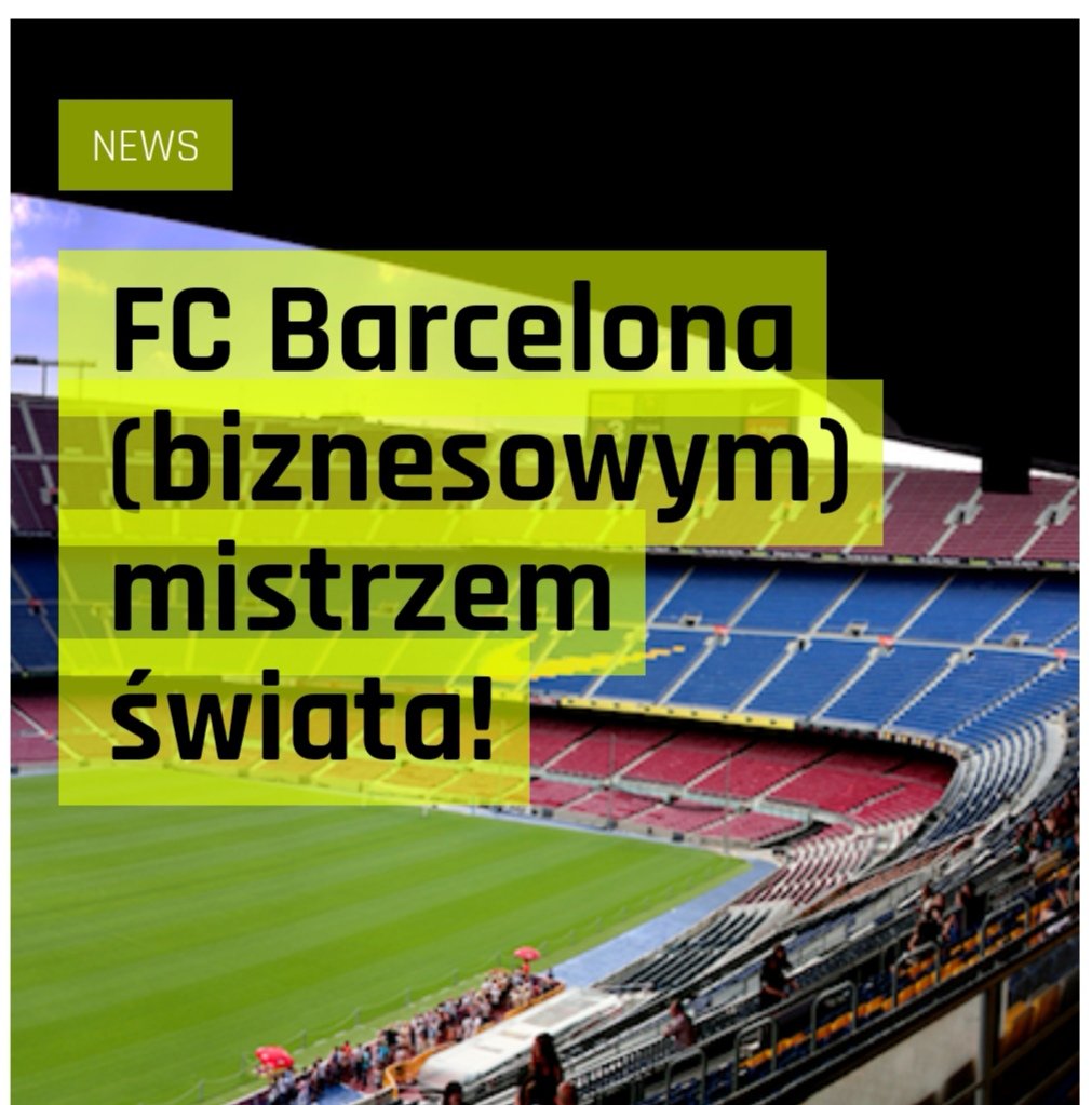 HiCashPL's tweet photo. Futbol to żyła złota dla właścicieli klubów piłkarskich poza Polską. 
Na czym zarabia FC Barcelona, której przychody w sezonie 2018/2019 były rekordowe i wyniosły prawie 841 mln euro? Zobaczcie materiał na podstawie raportu @DeloittePolska
https://t.co/oGh6PVxsh5 https://t.co/7TMacW2krV