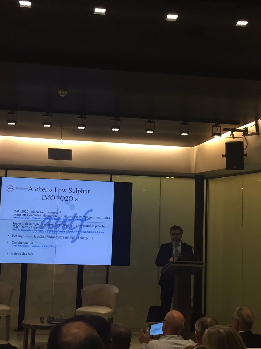ContamineCamil2's tweet photo. @AUTFchargeurs atelier #IMO2020
En direct pour comprendre au mieux l’impact de la réglementation sur les marchés et faire un point sur les évolutions et les stratégies des compagnies. https://t.co/PP5GU39lew