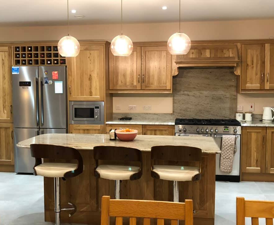 HughesFires's tweet photo. Another happy customer 😁
We love to recieve photos of a finished room. We supplied and fitted the kitchen worktops in this house and also a bespoke fireplace surround and electric fire. The Granite used here is called Astoria which has a deep cream background and darker https://t.co/STNNQamKIY