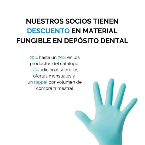 ServiceHsg's tweet image. Nuestros socios tienen descuento en material fungible en #depósitodental.

20% hasta un 70% en los productos del catálogo, 10% adicional sobre las ofertas mensuales y un rappel por volumen de compra trimestral.

¿A qué esperas? No dudes en contactar con nosotros.