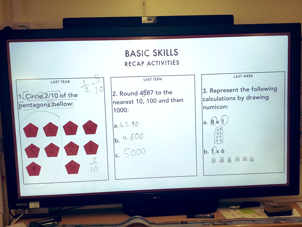 InspirationsStm's tweet photo. We have been looking back and recapping on what we have covered in the past. #stmMaths #stmPlaceValue #stmshape #stmFractions #stmMultiplication #stmY4Maths https://t.co/1lhQnbBvL6