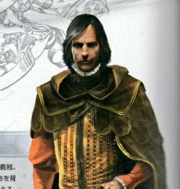 ট ইট র バヤク ゲームでは狐と呼ばれているが 本名は ジルベルト 本人は狐と呼ばれる事を好んでいた フードを外すとこんな髪型をしてる アサシンクリード2 アサシンクリードブラザーフッド