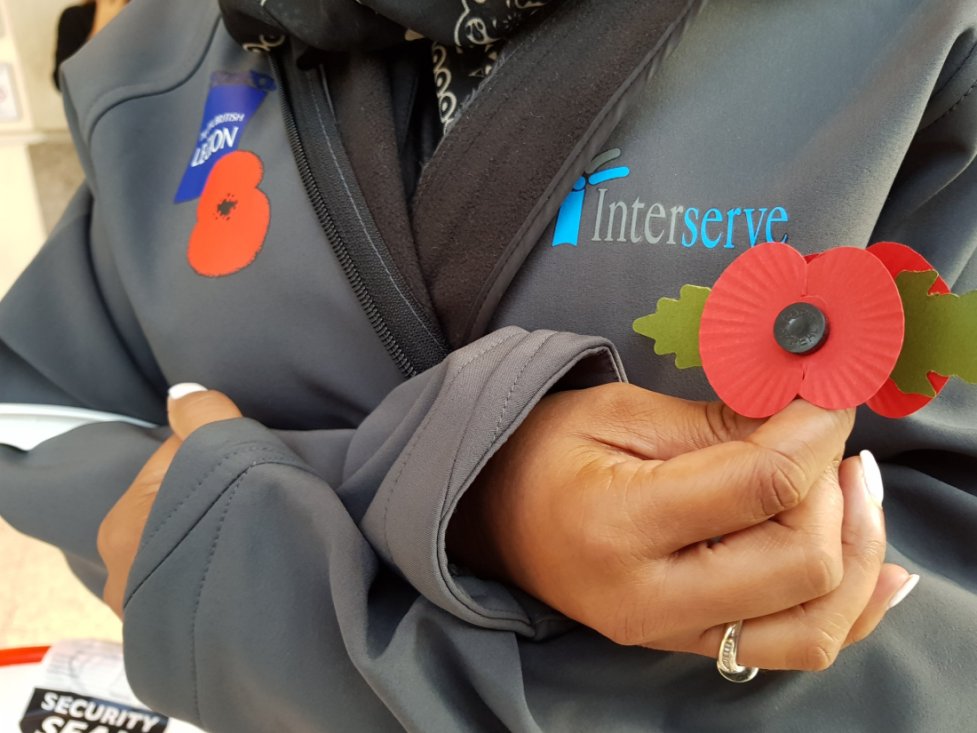 interserve's tweet photo. We've been praised by @PoppyLegion for raising £63,000 during the Poppy Appeal. Colleagues joined over 2000 members of the British military, veterans and volunteers to sell merchandise and collect donations at @LondonWaterloo throughout London Poppy Day. https://t.co/b2gVy6BE7K https://t.co/iIE4GYmzbo