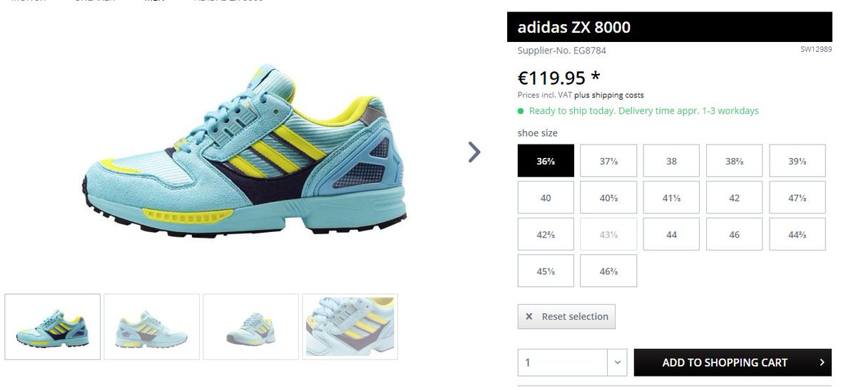 adidas zx 8000 38